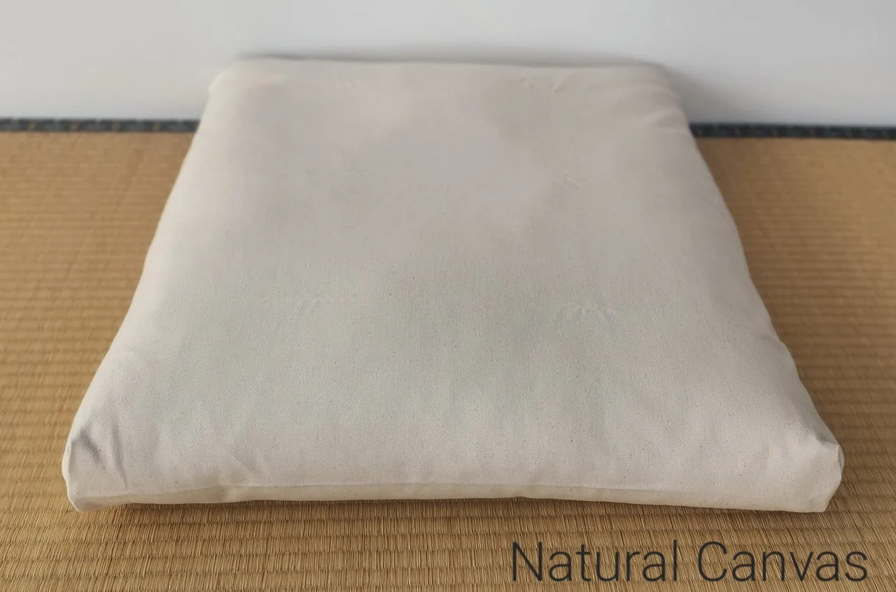 Zabuton with Natural canvas cover