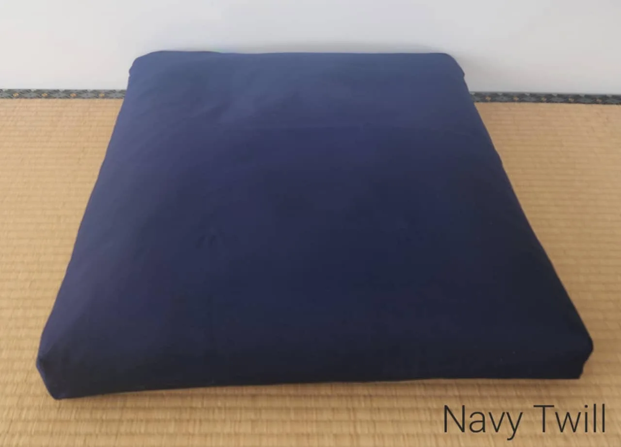 Zabuton with Navy twill cover