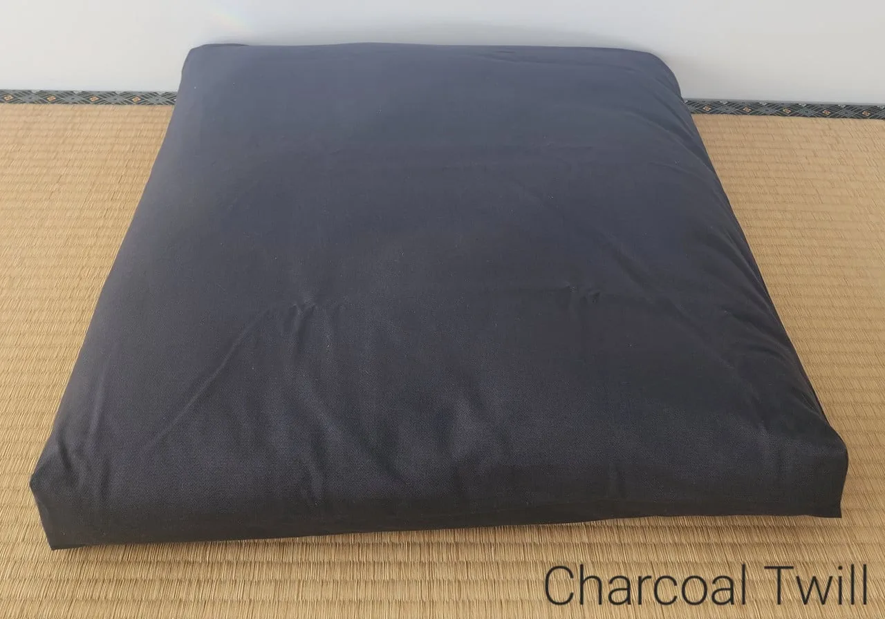 Zabuton with Charcoal twill cover
