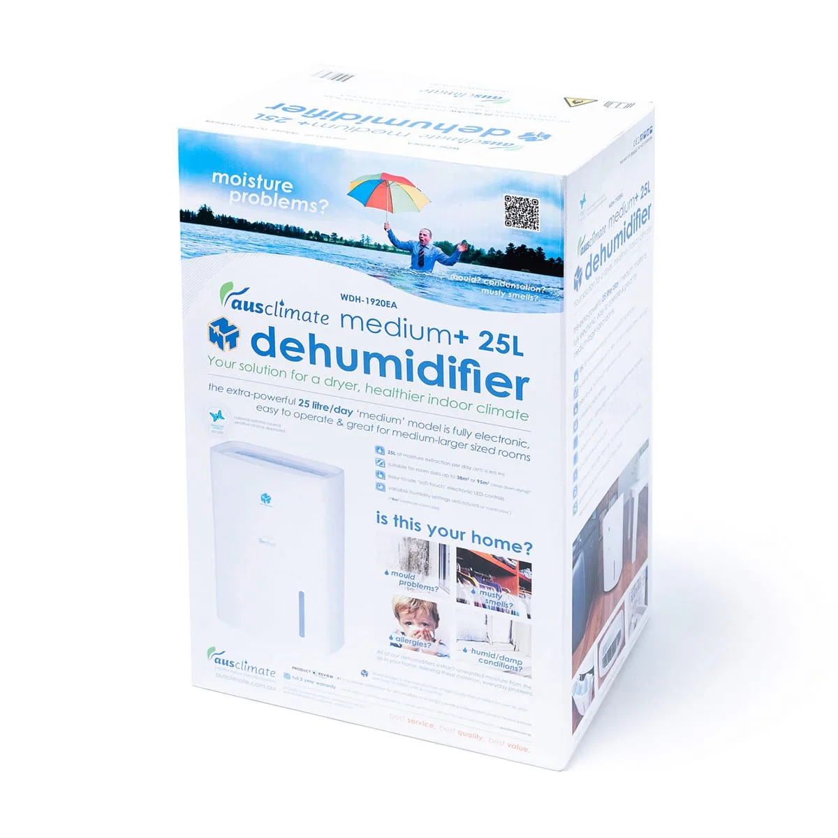 Boxed NWT Medium+ 25L Dehumidifier WDH-1920EA