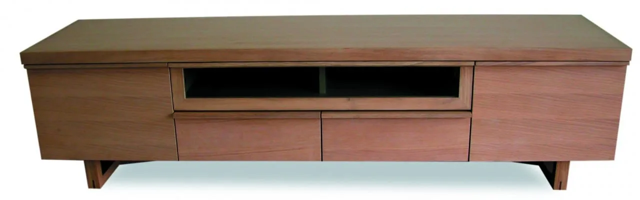 Entertainment Unit Natural Living light finish