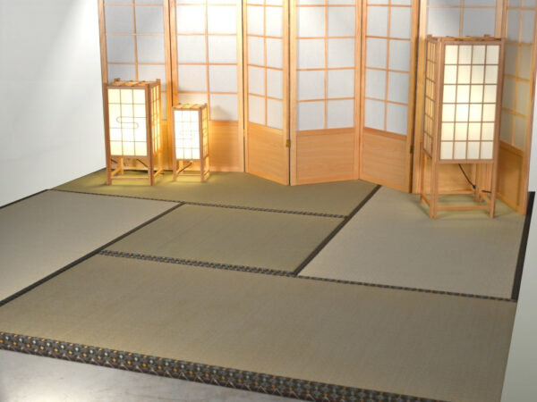 Tatami mat traditional tea room Tatami set up