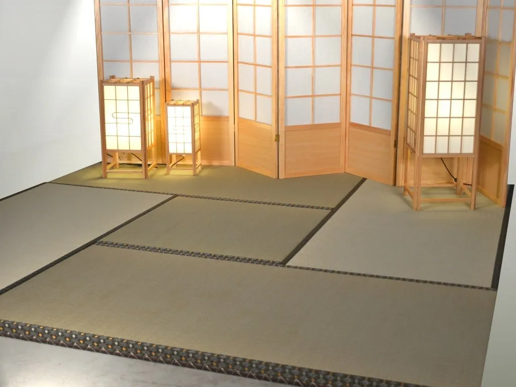 4 ½ mat Tatami set up with Shoji light in 3 sizes
