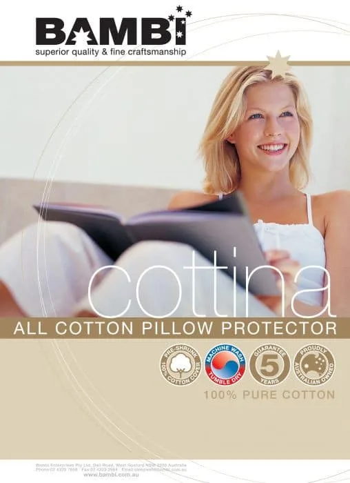 Cottina All Cotton Pillow Protector - Bambi Brand