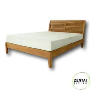 Sienna Bed Frame with Head Board in Solid American Oak