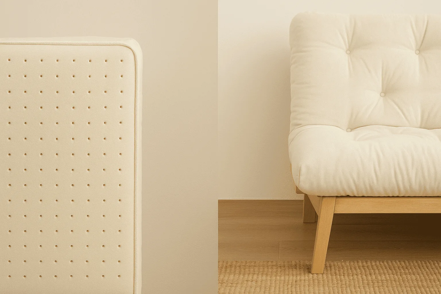 Latex mattress vs futon