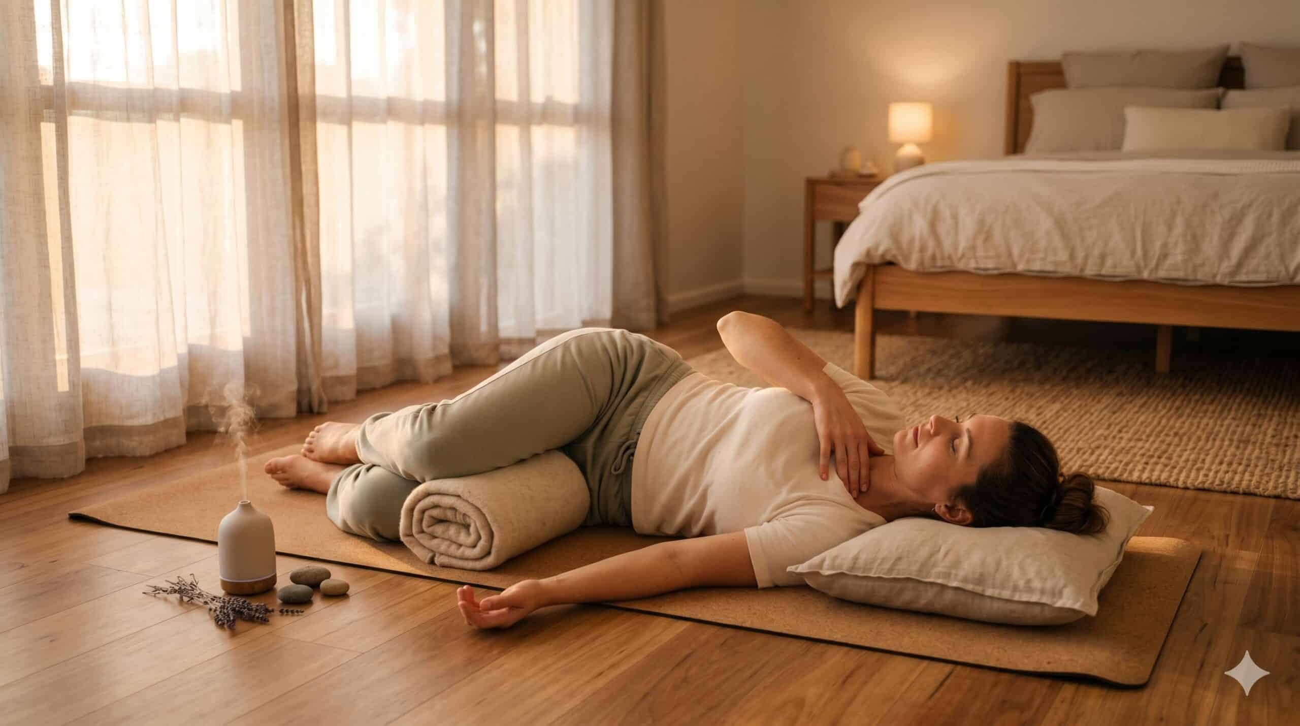 shiatsu yoga Shiatsu & Yoga for Better Sleep - Gemini Generated Image c42pt8c42pt8c42p