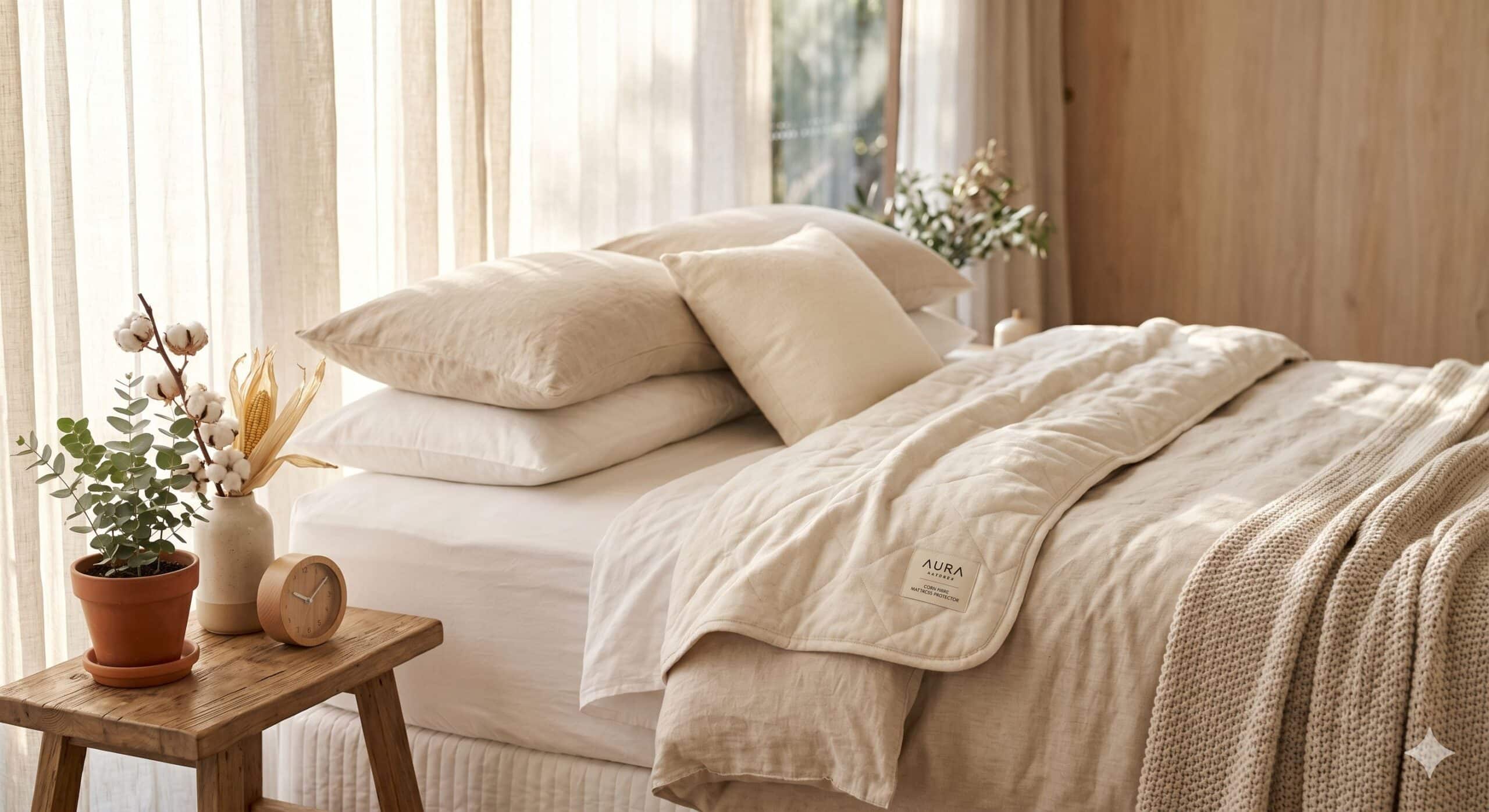 Natural Mattress Protectors Australia — Why Corn Fibre Beats PVC - Gemini Generated Image lfx1qilfx1qilfx1