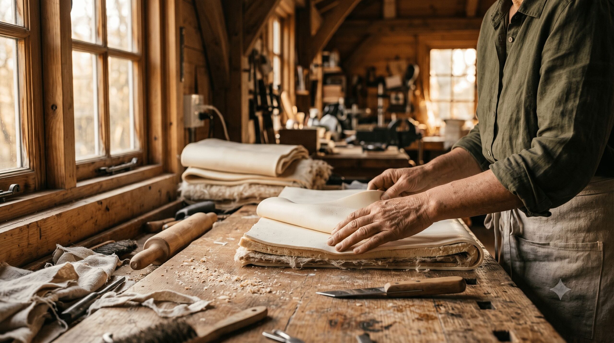 Handcrafted latex mattress showing real lead times in production