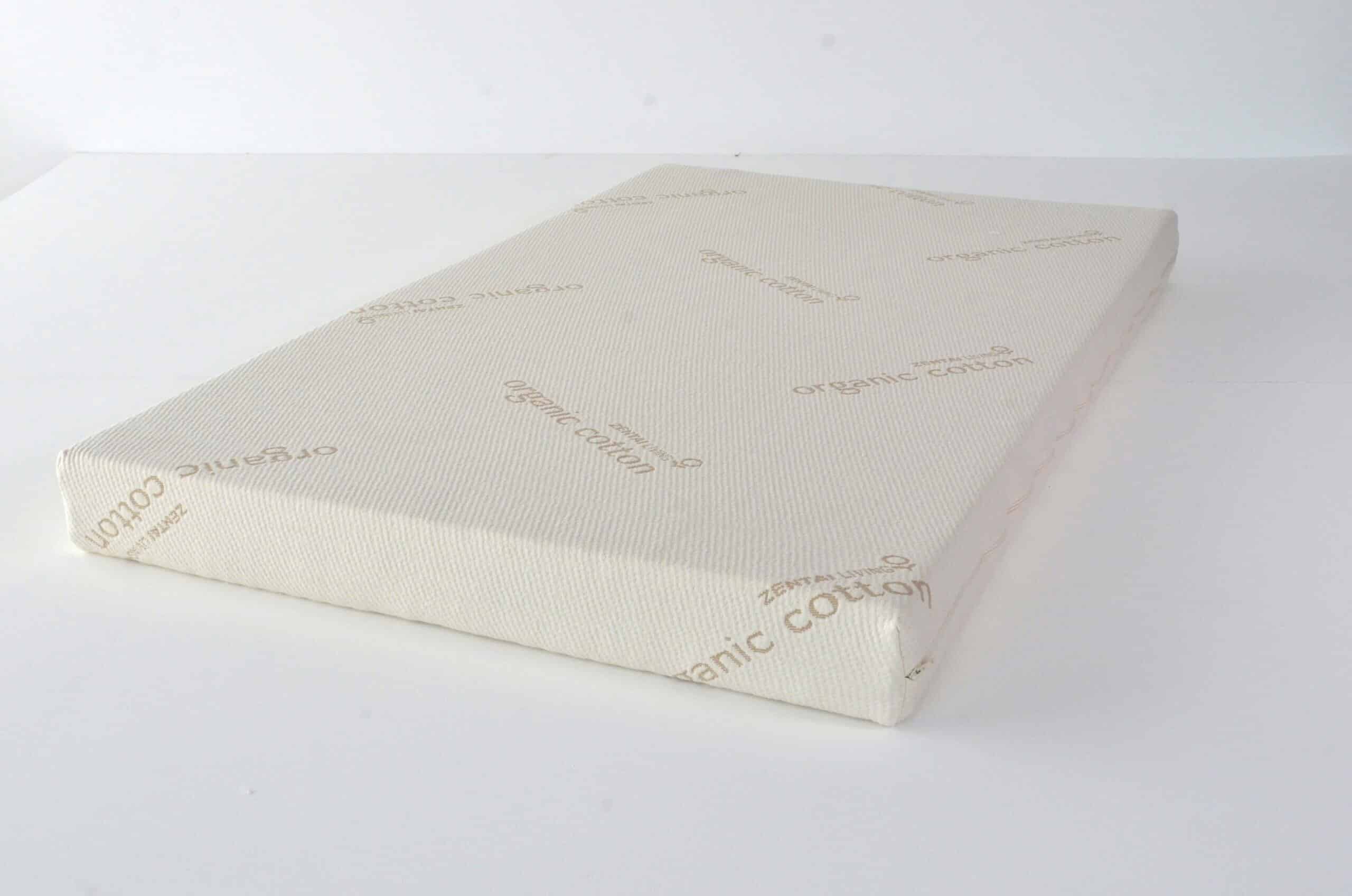 Cot Mattress Certified Organic Latex with Certified Organic Cotton Cover - Latex Cot Esential Angle1841 scaled