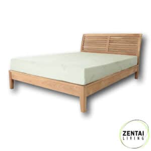 Sienna Bed Frame with Head Board in Solid American Oak